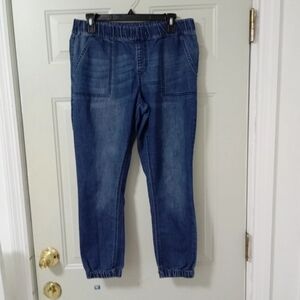 Women's BluCopperflash Mid-Rise Jogger Jeans Women's Sz 12 Elastic Waiste Jeans
